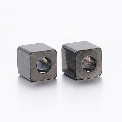 304 Stainless Steel Beads Ion Plating(IP) STAS-F148-4x4-06B-1
