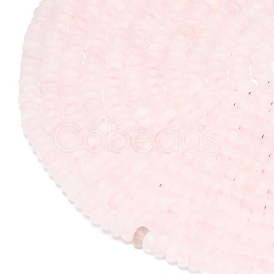 Natural Rose Quartz Beads Strands G-P575-A09-4x2mm-1