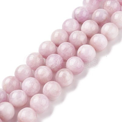 Natural Kunzite Round Beads Strands G-I164-10mm-1