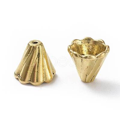 Tibetan Style Bead Cone TIBEB-EA10181YKG-AG-FF-1