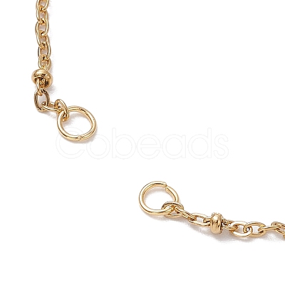 2Pcs 2 Colors 304 Stainless Steel Satellite Chain Bracelet Making AJEW-JB01300-1