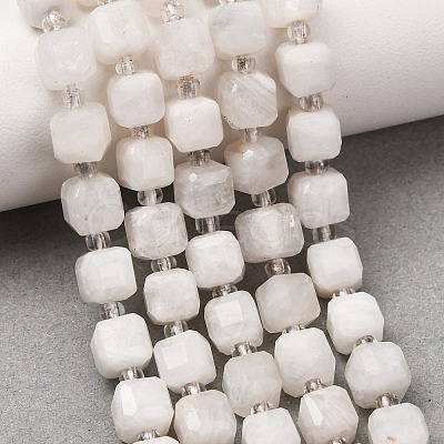 Natural Rainbow Moonstone Beads Strands GG-CBAC972-A06-01-1