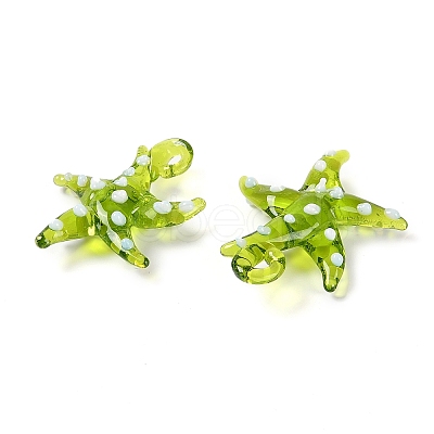 Handmade Lampwork Pendants LAMP-C015-02E-1