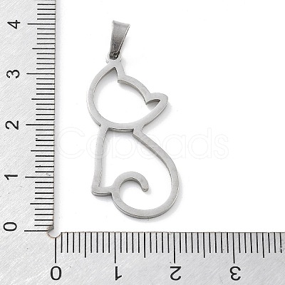 304 Stainless Steel Pendants STAS-I327-02P-02-1