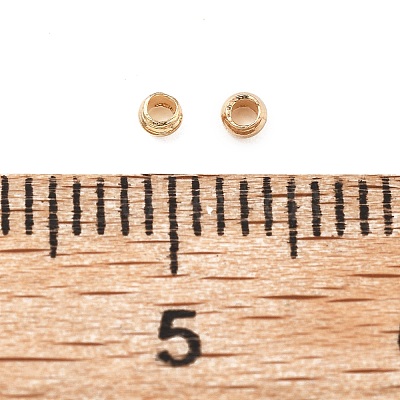 Brass Crimp Beads KK-S509-01KCG-02-1