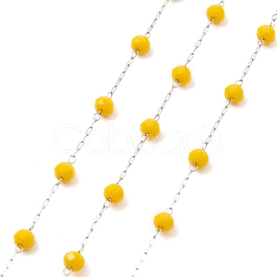 Glass Round Beaded Chains CHS-B003-04C-1