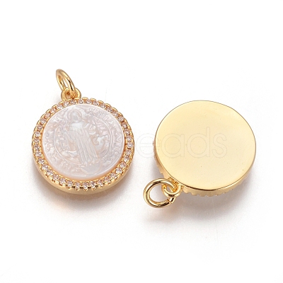 Brass Pendants KK-I656-49G-01-1