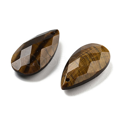 Natural Tiger Eye Pendants G-H007-08C-1