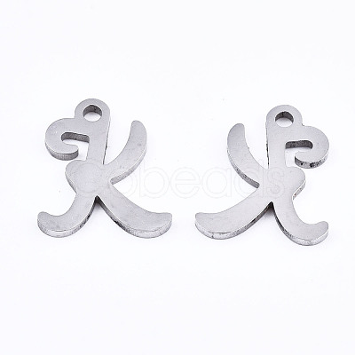 Non-Tarnish 201 Stainless Steel Charms X-STAS-T044-217P-K-1