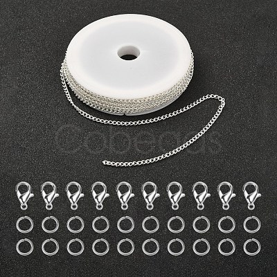 DIY Chains Bracelet Necklace Making Kit DIY-YW0005-82S-1