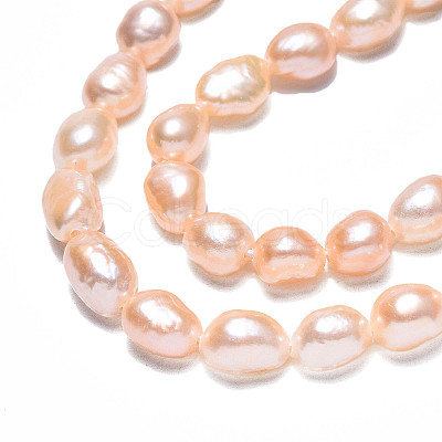 Natural Cultured Freshwater Pearl Beads Strands PEAR-N014-05A-1