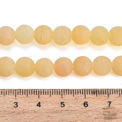 Natural Yellow Calcite Beads Strands GG-CBAA3AB-03-8mm-1