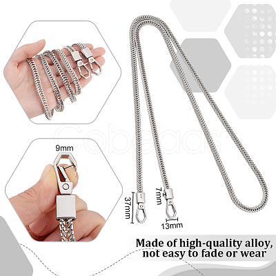 Alloy Chain Bag Handles FIND-WH0038-84P-1