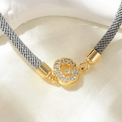 Adjustable Nylon Cord Bracelets X-BJEW-C096-01G-07-1