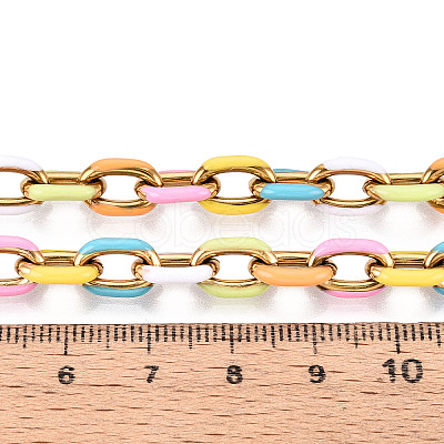 304 Stainless Steel Enamel Cable Chains CHS-ZX006-06D-1