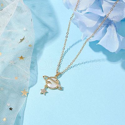 Brass Pendants Necklaces X1-NJEW-TA00163-1