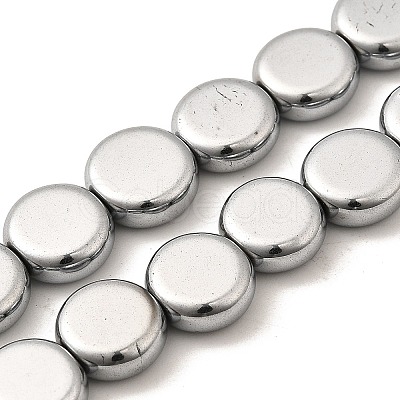 Electroplated Synthetic Non-magnetic Hematite Beads Strands G-L613-L01-02A-1