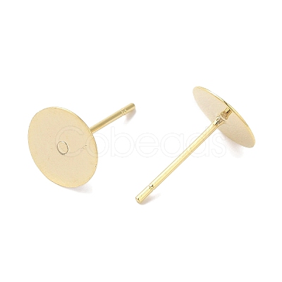 Brass Studs Earrings Finding KK-K383-05A-G-1
