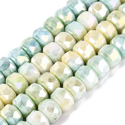 Anti-Tarnish Electroplate Glass Beads Strands LS-GLAA-T025-10mm-11P-1
