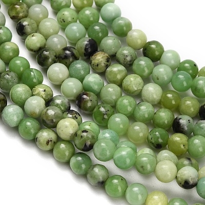 Natural Serpentine Beads Strands G-Z110-C04-4mm-1