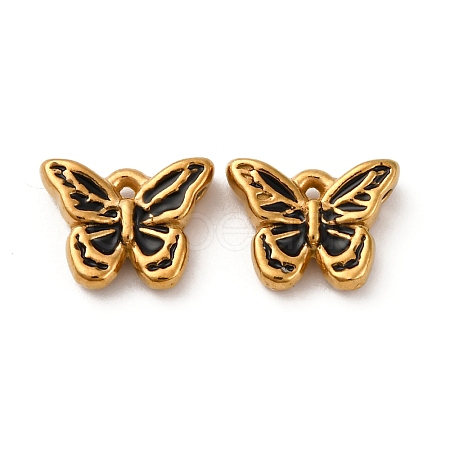 304 Stainless Steel Enamel Charms STAS-Q363-02C-G-1