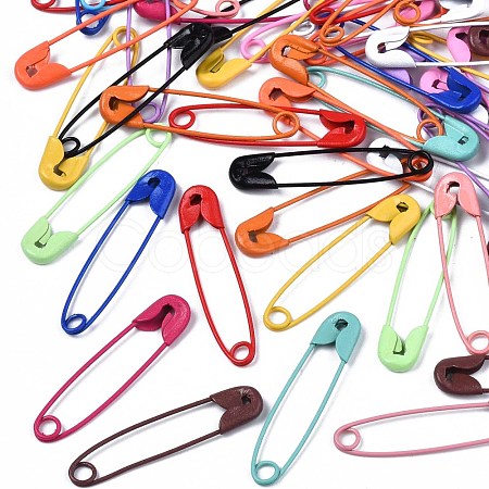 Spray Painted Iron Safety Pins IFIN-T017-02-NR-1