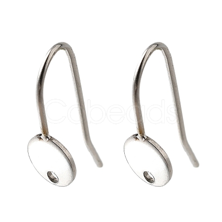304 Stainless Steel Earring Hooks STAS-B087-09A-P-1