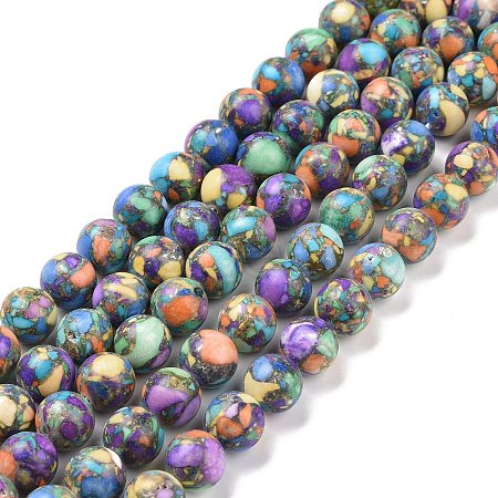 Assembled Natural & Dyed Magnesite Beads G-L575-02I-1