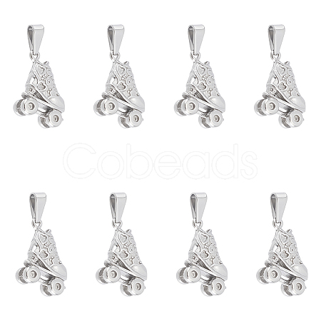 Unicraftale 8Pcs 304 Stainless Steel Pendants STAS-UN0045-35P-1