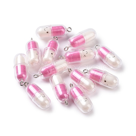 Translucent Plastic Pendants X-KY-L006-29G-1