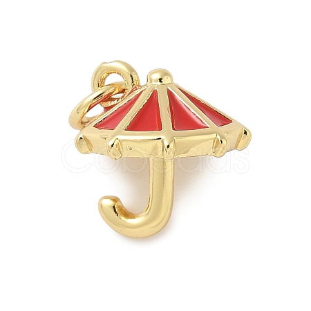 Brass Enamel Charms KK-C110-30G-03-1