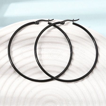 201 Stainless Steel Hoop Earrings SA-CBA4A0D-16EB-C-1