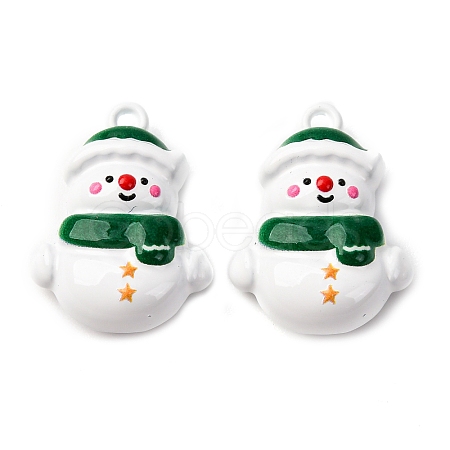 Christmas Themes Baking Paint Alloy Pendants LS-FIND-G097-02I-1