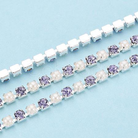 Iron Rhinestone Cup Chains CH-N005-02E-1