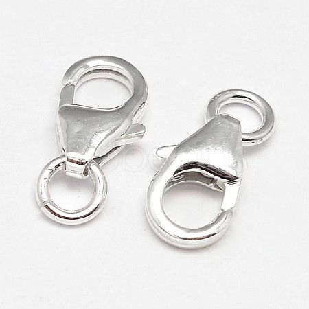 925 Sterling Silver Lobster Claw Clasps STER-F014-09E-1