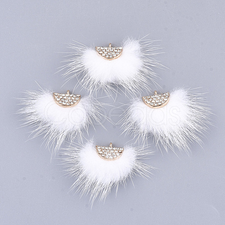 Faux Mink Fur Tassel Pendant Decorations FIND-T040-10-1