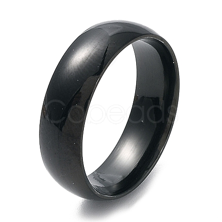 Ion Plating(IP) 304 Stainless Steel Flat Plain Band Rings STAS-I160-A-15mm-B-1