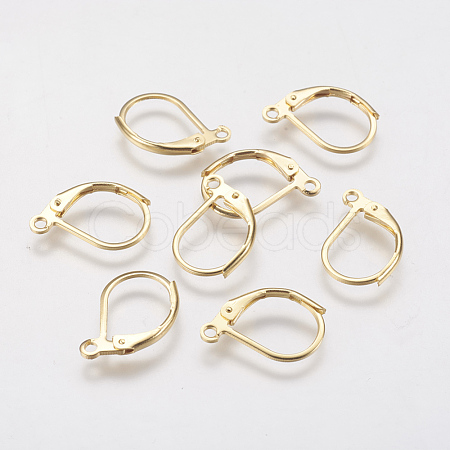 304 Stainless Steel Leverback Earring Findings STAS-F141-03G-1