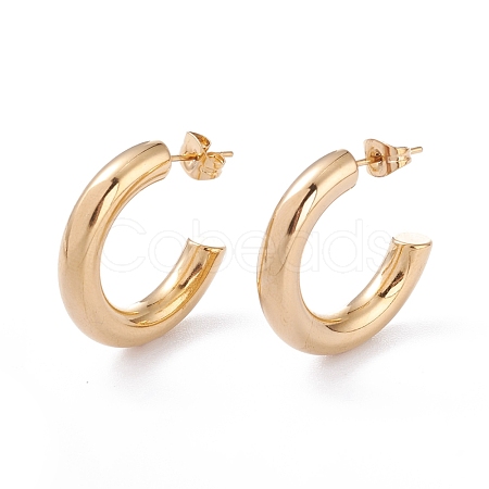 201 Stainless Steel Stud Earrings EJEW-F272-02B-G-1