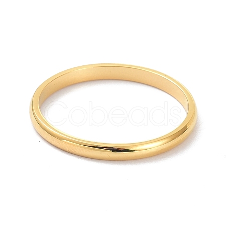 2mm Polished Plain Dome Finger Ring for Girl Women RJEW-C012-05F-G-1