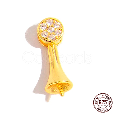 925 Sterling Silver Pin Peg Bails STER-Z005-09G-1