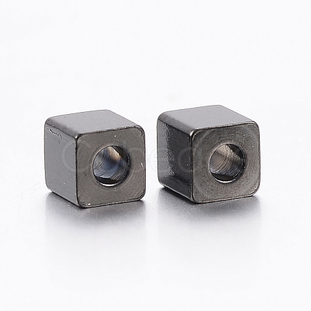 304 Stainless Steel Beads Ion Plating(IP) STAS-F148-4x4-06B-1