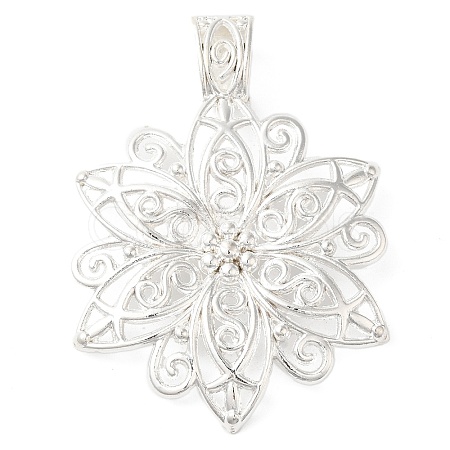 Tibetan Style Alloy Focal Pendants TIBEP-LF9727Y-S-FF-1