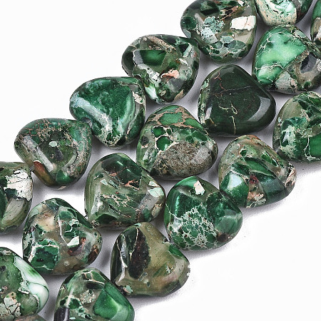 Natural Imperial Jasper Beads Strands X-G-S366-065C-1