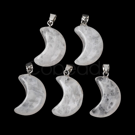 Natural White Agate Pendants G-F820-02L-02-1