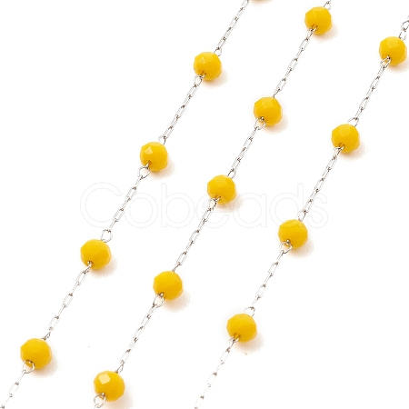 Glass Round Beaded Chains CHS-B003-04C-1