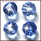 K9 Glass, Imitation Austrian Crystal Beads, Grade AAA, Faceted, Round, Light Sky Blue, 6mm, Hole: 0.7~0.9mm