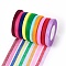 Organza Ribbon, Mixed Color, 3/8 inch(10mm), 50yards/roll(45.72m/roll), 10rolls/group, 500yards/group(457.2m/group)