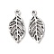 Tibetan Style Alloy Leaf Pendants, Cadmium Free & Lead Free, Antique Silver, 29x13x2mm, Hole: 2mm, about 769pcs/1000g