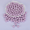 Round Silicone Focal Beads, Chewing Beads For Teethers, DIY Nursing Necklaces Making, Lavender, 15mm, Hole: 2mm